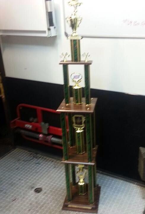 Trophy for the Winner at 1-94 Speedway WoO